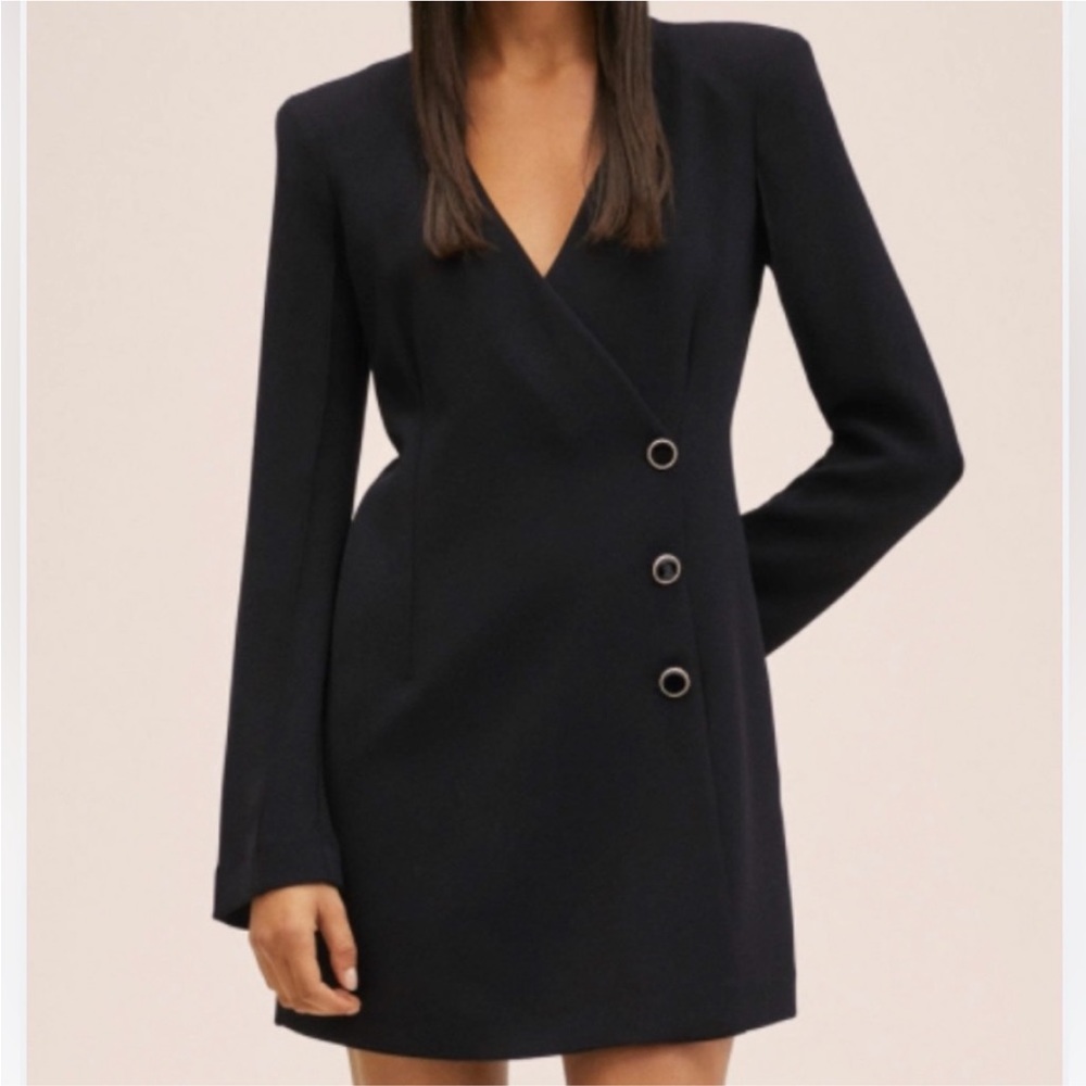 NEW NWT Jason Wu black Blazer Dress size large - Picture 2 of 6